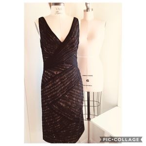🌟Monique Lhuillier V-Neck Cocktail Dress Size 8